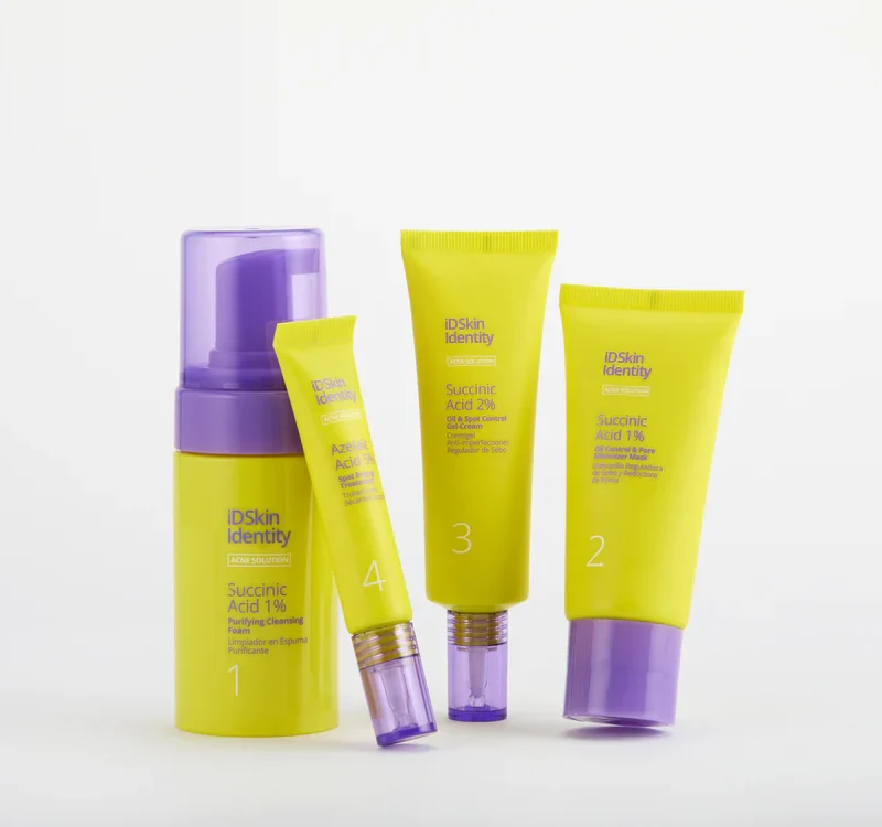 ID Skin Identity - Rutina Anti-Acné 4 pasos con Ácido Succinico
